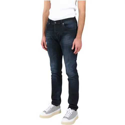 Skinny Jeans mit Used-Behandlung , Herren, Größe: W36 - Dondup - Modalova