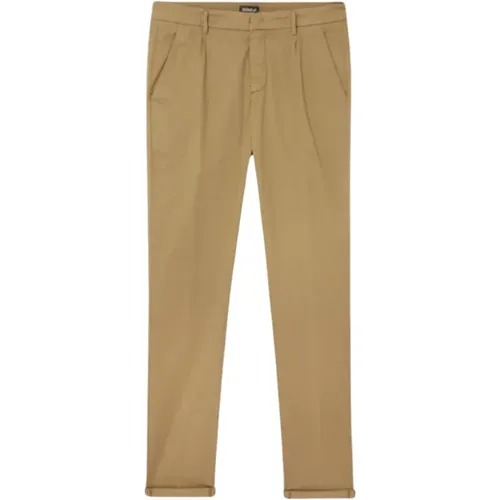 Chinos, male, , Size: W36 Gaubert Pleated Pants - Dondup - Modalova