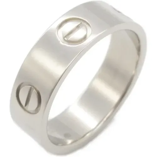 Pre-owned Jewellery, female, , Size: ONE SIZE Pre-owned White Gold rings - Cartier Vintage - Modalova