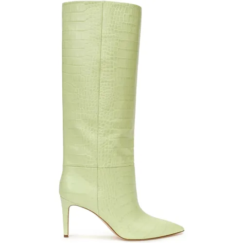 Knee-high Stiletto Boot in Cocco Print , female, Sizes: 8 UK, 5 UK, 4 UK - Paris Texas - Modalova