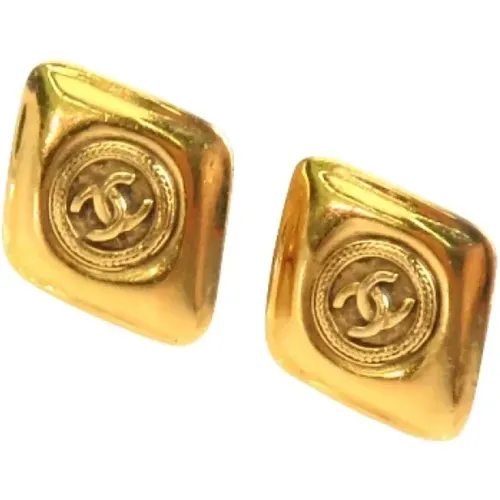 Pre-owned Metal earrings , female, Sizes: ONE SIZE - Chanel Vintage - Modalova