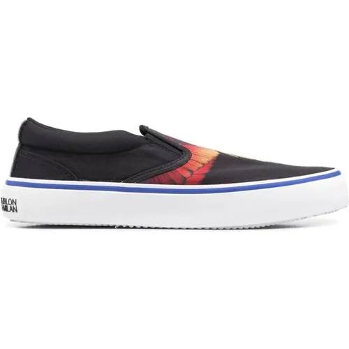 Schwarze Wings Slip-On Sneakers - Marcelo Burlon - Modalova