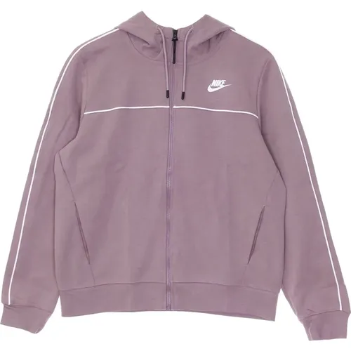 Lila Leichter Reißverschluss Hoodie - Nike - Modalova