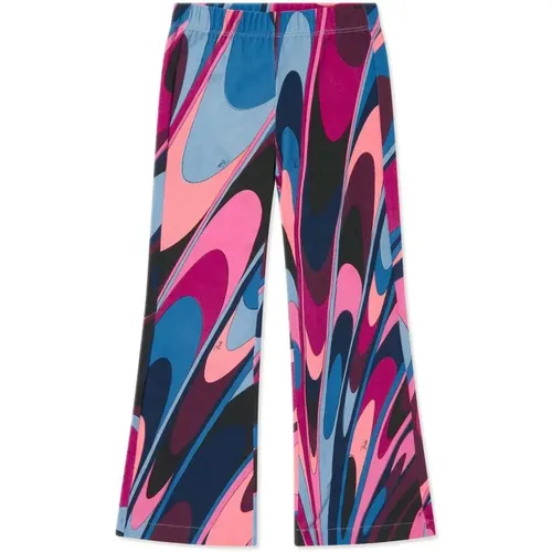 Flared Wellenmuster Junior Hose - EMILIO PUCCI - Modalova