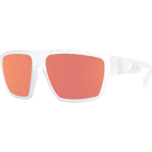 Weiße Sport-Sonnenbrille , Herren, Größe: ONE Size - Adidas - Modalova