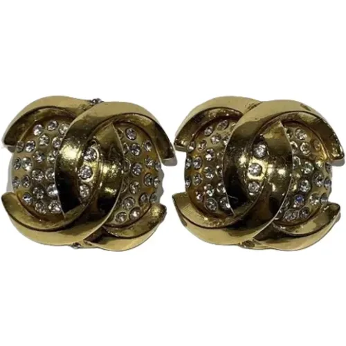 Pre-owned Jewellery, female, , Size: ONE SIZE Pre-owned Metal earrings - Chanel Vintage - Modalova