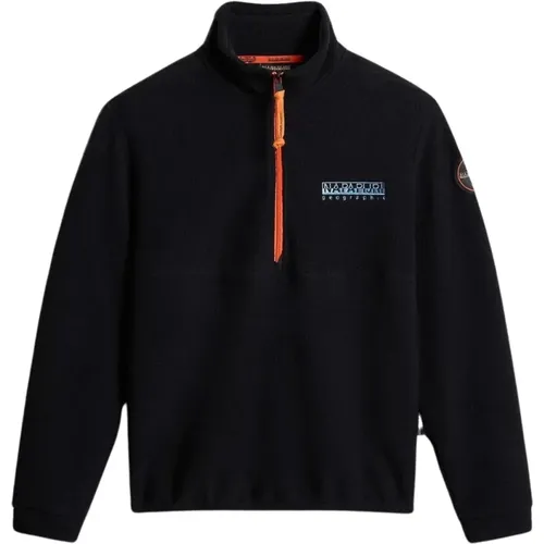 Fleece Jackets, male, , Size: 2XL Half-Zip Fleece Anderby - Napapijri - Modalova