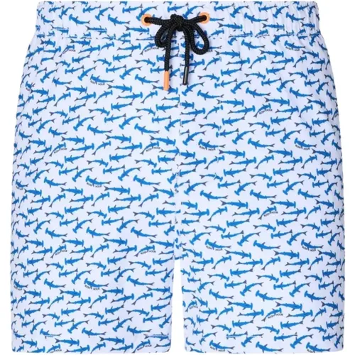 Beachwear, male, , Size: M Mens Ademir Swimwear with Colorful Print - Save The Duck - Modalova