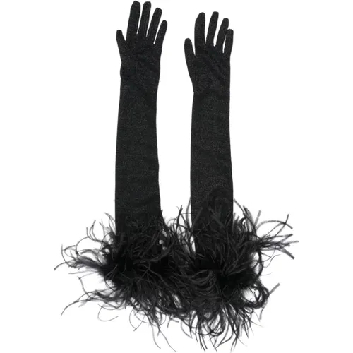 Lumiere Plumage Gloves , male, Sizes: S/M - Oseree - Modalova