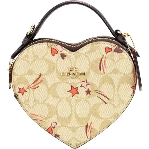 Heart Light Khaki Star Crossbody Bag , female, Sizes: ONE SIZE - Coach - Modalova