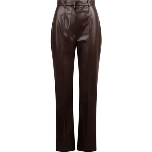 Leena Faux-Leather Trousers , female, Sizes: XS - Nanushka - Modalova
