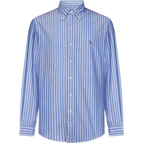 Blue Multi-Stripe Casual Shirt , male, Sizes: M, S, L - Ralph Lauren - Modalova