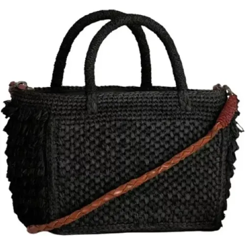 Mini Raphia Cocktail Bag , female, Sizes: ONE SIZE - Ibeliv - Modalova