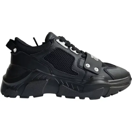 Speedtrack Leather Mesh Sneakers , male, Sizes: 10 UK, 6 UK, 7 UK - Versace Jeans Couture - Modalova