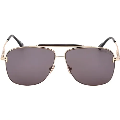 Stylische Sonnenbrille für Männer - JadenLarge , Herren, Größe: 60 MM - Tom Ford - Modalova