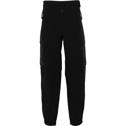 Schwarze Cargo Hose mit Reflektierenden Details , Herren, Größe: L - Moncler - Modalova