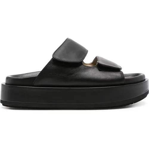 Leather Double-Strap Sandals , female, Sizes: 3 UK, 6 UK - Paloma Barceló - Modalova