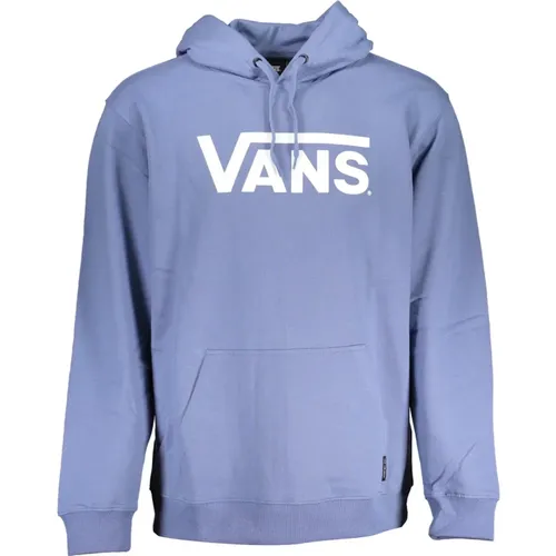 Blaue Kapuzenpullover mit Drucklogo , Herren, Größe: XL - Vans - Modalova