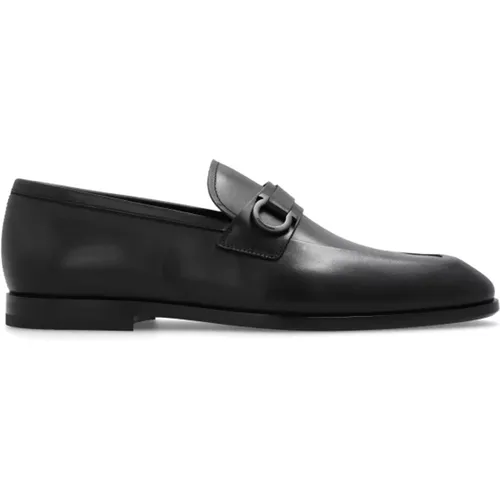 Loafers, male, , Size: 8 1/2 US Leather loafers - Salvatore Ferragamo - Modalova