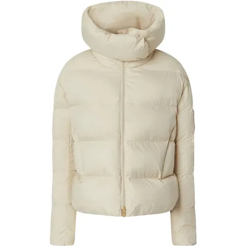 Quilted Down Jacket with High Collar , female, Sizes: M - pinko - Modalova