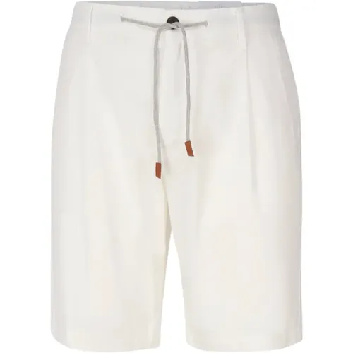 Cotton Bermuda Shorts , male, Sizes: W40 - Eleventy - Modalova