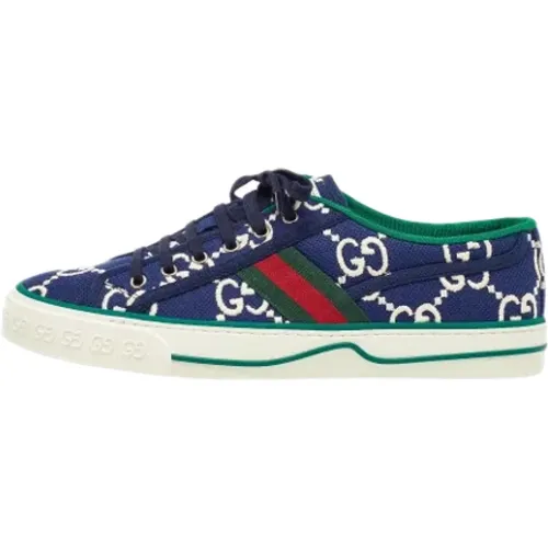 Pre-owned Canvas sneakers , male, Sizes: 9 UK - Gucci Vintage - Modalova