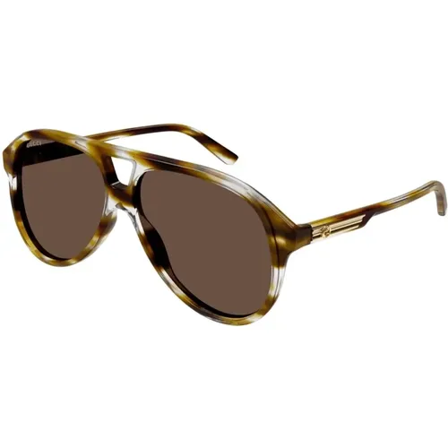 Vintage Inspired Pilot Sunglasses , unisex, Sizes: 59 MM - Gucci - Modalova