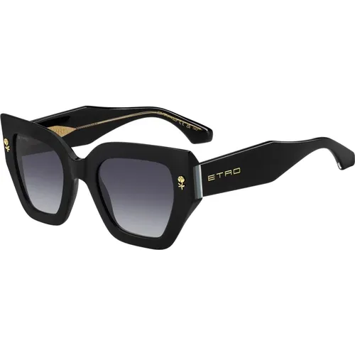 Schwarze/Graue Sonnenbrille , Damen, Größe: 50 MM - ETRO - Modalova