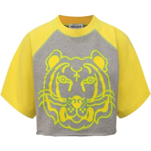 Cropped T Shirt , female, Sizes: L, M - Kenzo - Modalova