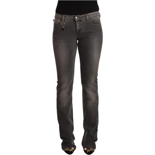 Grau Gewaschene Niedrige Taille Gerade Denim Jeans - Costume National - Modalova