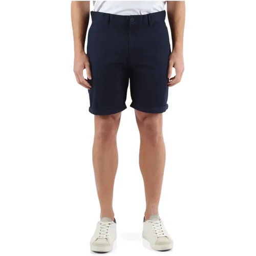 Slim Fit Stretch Baumwoll-Bermuda-Shorts , Herren, Größe: W29 - Tommy Jeans - Modalova
