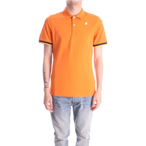 Stilvolles Herren-Poloshirt mit Logo , Herren, Größe: S - K-way - Modalova