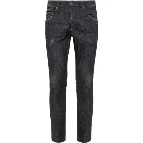 Schwarze Jeans Ss22 Baumwolle Elasthan , Damen, Größe: S - Dsquared2 - Modalova