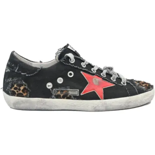 Superstar Sneakers with Red Star , female, Sizes: 6 UK - Golden Goose - Modalova