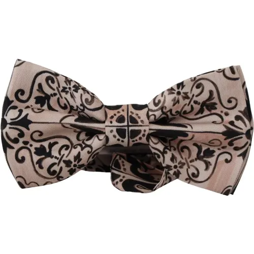 Bowties, male, , Size: ONE SIZE Elegant Silk Bow Tie - Dolce & Gabbana - Modalova