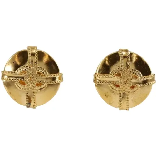 Pre-owned Jewellery, female, , Size: ONE SIZE Pre-owned Metal earrings - Chanel Vintage - Modalova