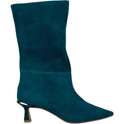 Pointed Toe Leather Ankle Boots , female, Sizes: 6 UK, 3 UK, 8 UK, 5 UK, 4 UK - Alma en Pena - Modalova