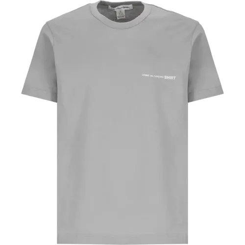 Grey T-shirts and Polos with Logo , male, Sizes: S, M, L - Comme des Garçons - Modalova