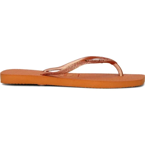 Square Glitter Damen Pantoletten , Damen, Größe: 41 EU - Havaianas - Modalova