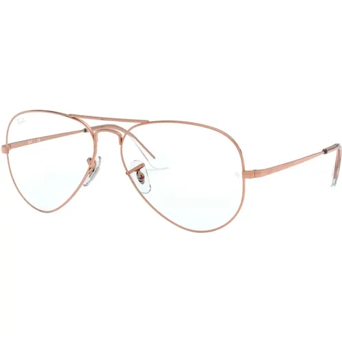 Glasses, unisex, , Size: 58 MM Aviator Large Metal Sunglasses in Rose Gold - Ray-Ban - Modalova