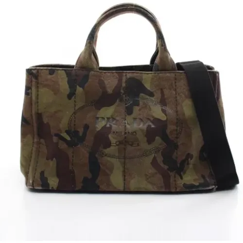 Pre-owned Tote Bags, female, , Size: ONE SIZE Pre-owned Canvas prada-bags - Prada Vintage - Modalova