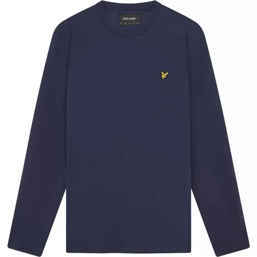 LS T-Shirt Plain L/S T-Shirt , male, Sizes: S, M, XL - Lyle & Scott - Modalova