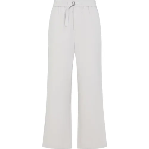 Wide Trousers, male, , Size: M Neutral Cotton Trousers for Men - Ami Paris - Modalova