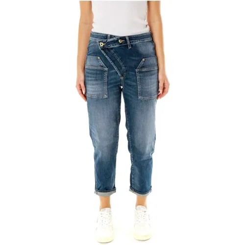 Lockere Passform Taschen Jeans , Damen, Größe: W33 - Le Temps Des Cerises - Modalova