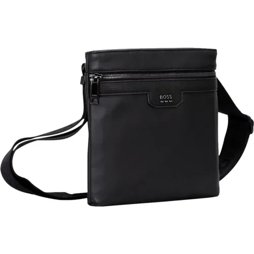 Messenger Bags, male, , Size: ONE SIZE Men's Jareth Envelope Shoulder Bag - Hugo Boss - Modalova