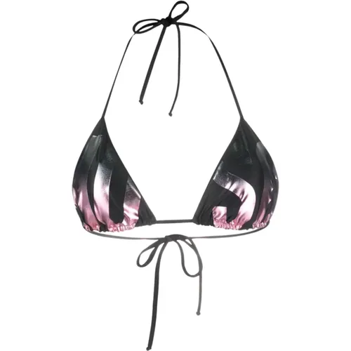 American Neck Bikini Top , female, Sizes: L, M, XL - Moschino - Modalova