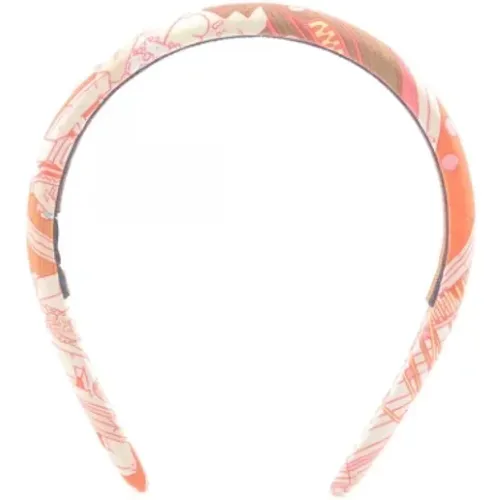 Pre-owned Accessories, female, , Size: ONE SIZE Pre-owned Silk hair-accessories - Hermès Vintage - Modalova