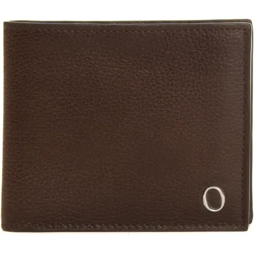 Wallets & Cardholders, male, , Size: ONE SIZE Leather Wallet with Coin Pocket - Orciani - Modalova