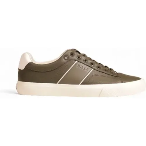 Leder Sneaker Kollektion für Männer , Herren, Größe: 42 EU - Hugo Boss - Modalova