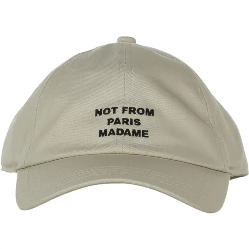 Slogan Hat , male, Sizes: ONE SIZE - Drole de Monsieur - Modalova